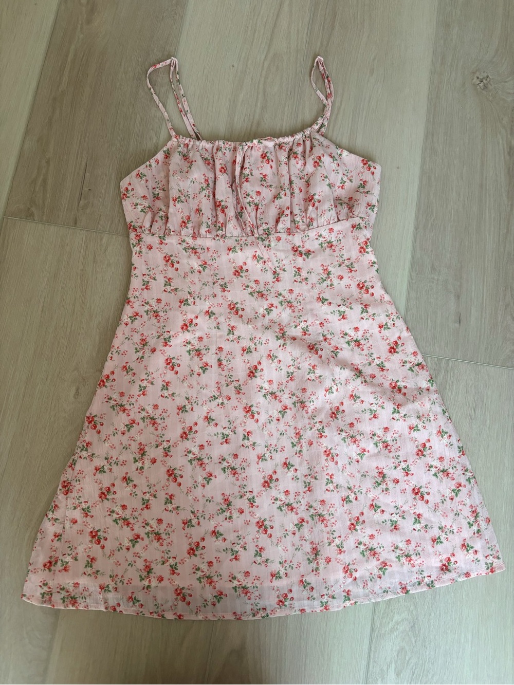 Romantic Pink Ditsy Floral Cottagecore Sundress
